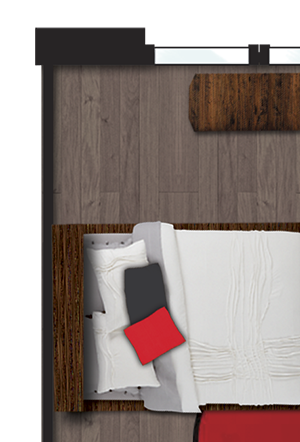 One bedroom/One Bathroom with Den (B03)